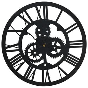 vidaXL Wall Clock Black 30 cm Acrylic