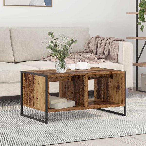 vidaXL Coffee Table Old Wood 80 x 50 x 40 cm Engineered Wood