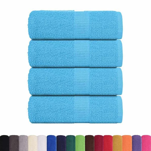 vidaXL Wash Towels "FROGN" 4 pcs Turquoise 30x30 cm 360 gsm