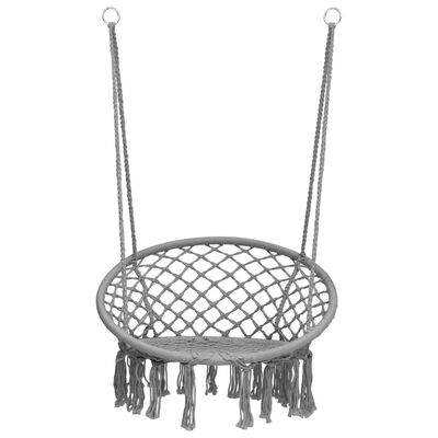 vidaXL Hammock Swing Chair 80 cm Grey