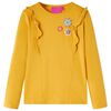 Kids' T-shirt with Long Sleeves Dark Ochre 104
