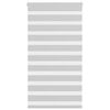 vidaXL Zebra Blind Light Grey 80x150 cm Fabric Width 75.9 cm Polyester