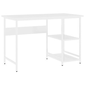vidaXL Computer Desk | White | MDF, powder-coated metal | Medium | Durable