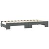 vidaXL Daybed with Trundle and Drawers Dark Grey 90x190 cm Fabric