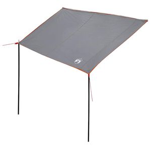 vidaXL Caravan Awning -Person 240 x 300 cm Grey and Orange Taffeta