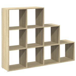 vidaXL Room Divider Bookcase 3-Tier Sonoma Oak 137,5x29x103,5 cm Engineered Wood