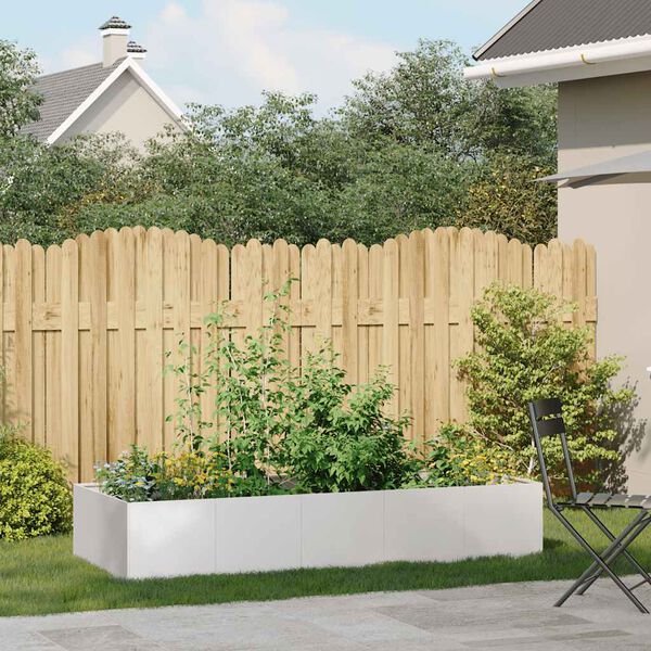 vidaXL Planter 200x80x40 cm Stainless Steel