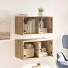 vidaXL Wall Cabinets 2 pcs Artisan Oak 68 x 37 x 35 cm Engineered Wood