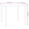 vidaXL 3 Piece Outdoor Dining Set Steel