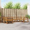 vidaXL Outdoor Sofa Set 6 pcs Natural Solid Acacia Wood