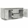 vidaXL TV Cabinet with LED Lights Concrete Grey 100x41x50 cm