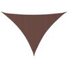 vidaXL Sunshade Sail Oxford Fabric Triangular 2.5x2.5x3.5 m Brown