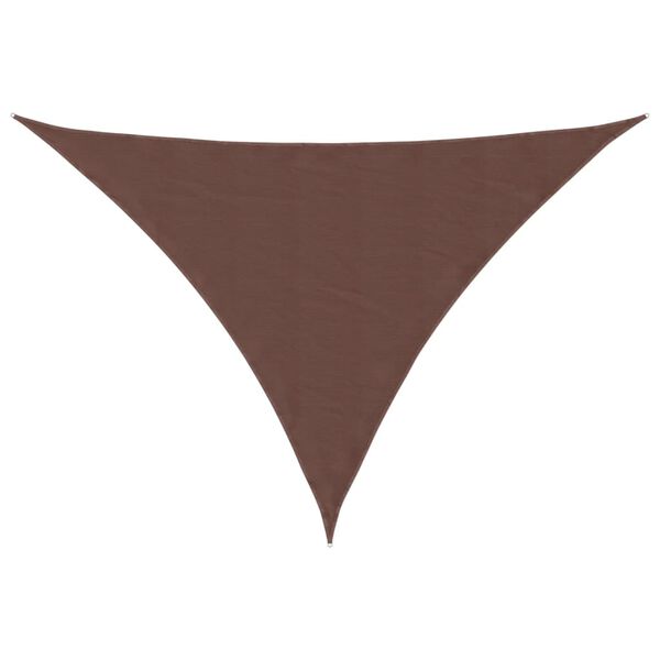 vidaXL Sunshade Sail Oxford Fabric Triangular 2.5x2.5x3.5 m Brown