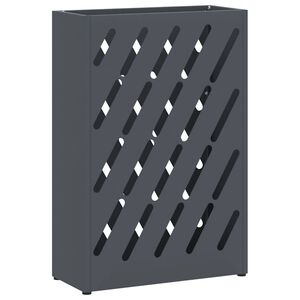 vidaXL Umbrella Stand Anthracite 28 x 12 x 41 cm Steel