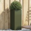 vidaXL Planter Olive Green 32x29x75 cm Steel