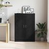 vidaXL Book Cabinet Black Oak 82.5 x 30.5 x 115 cm Engineered Wood
