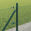 vidaXL Fence Post Green 25 x 0.6 m (25 x 25 mm mesh) Steel and PVC