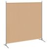 vidaXL 2-Panel Room Divider Beige 348 x 180 cm Fabric