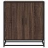 vidaXL Sideboard Brown Oak 68x35x76 cm Engineered Wood and Metal