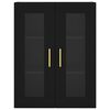 vidaXL Wall Mounted Cabinet Black 69.5x34x90 cm