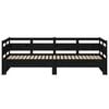 vidaXL Pull-out Day Bed without Mattress Black 2x(80x200) cm