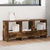 vidaXL Magazine Rack Smoked Oak 102 x 30 x 45 cm