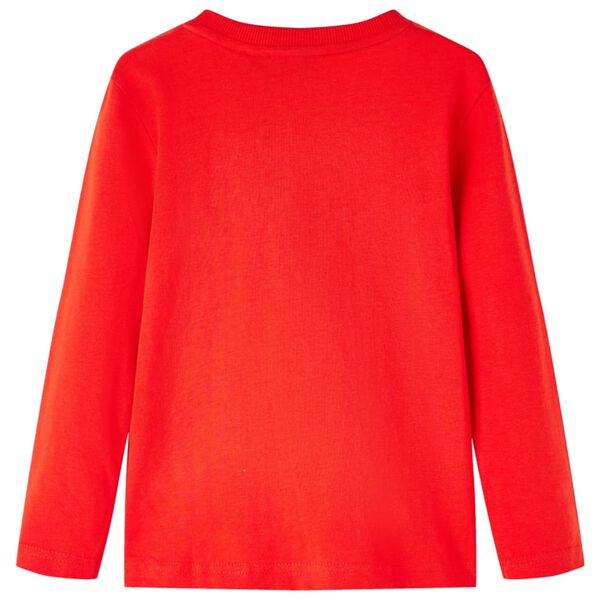 Kids' T-shirt with Long Sleeves Red 128