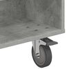 vidaXL Side Table with Wheels Concrete Grey 90 x 50 x 30 cm