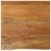 vidaXL Table Top Live Edge 60x60x2,5 cm Solid Wood Mango