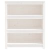 vidaXL Book Cabinet White 80x35x97 cm Solid Wood Pine