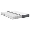 vidaXL Bed Mattress with Mattress Grey 140 x 200 cm Fabric
