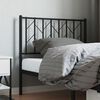 vidaXL Metal Headboard Black 90 cm