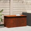vidaXL Outdoor Storage Box Rusty 100 x 50.5 x 50 cm Steel