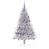 vidaXL Artificial Pre-lit Christmas Tree Silver 180 cm PET