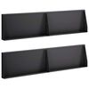 vidaXL Retaining Wall 4 pcs 80 x 12 x 40 cm Steel Black