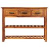 vidaXL Sideboard with 3 Drawers 110x30x80 cm Solid Acacia Wood