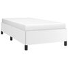 vidaXL Bed Frame without Mattress White 90x190 cm Single Single Faux Leather