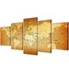 vidaXL Canvas Painting | Brown | Canvas, Wood | 100 x 50 cm | Decorative Inlays