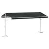vidaXL Free Standing Awning Anthracite 5 x 3 m Polyester