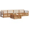 vidaXL Outdoor Sofa Set 5 pcs Natural