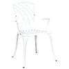 vidaXL Garden Chair 2 pcs White 53 x 51 x 88.5cm Aluminium