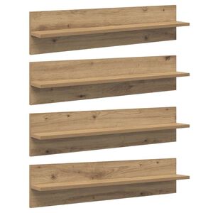 vidaXL Wall Shelves 4 pcs Artisan Oak 80 x 11.5 x 18 cm