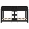 vidaXL Bunk Bed for Kids Black Oak 100 x 200 cm Engineered Wood