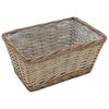 vidaXL Raised Bed 3 pcs Wicker with PE Lining