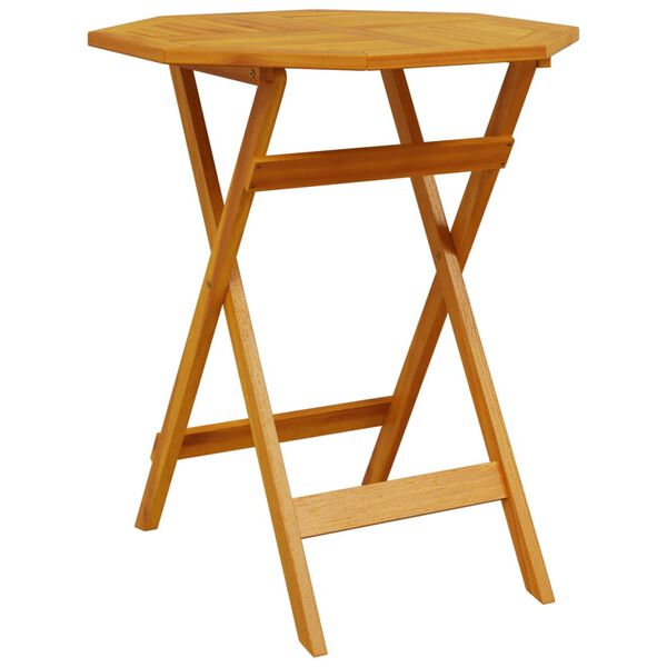 vidaXL Folding Garden Table &Oslash;70x75 cm Solid Wood Acacia
