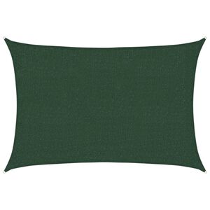 vidaXL Sunshade Sail 160 g/m&sup2; Dark Green 2x3 m HDPE