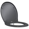 vidaXL Toilet Seat Anthracite 47 x 37 x 4 cm Duroplast