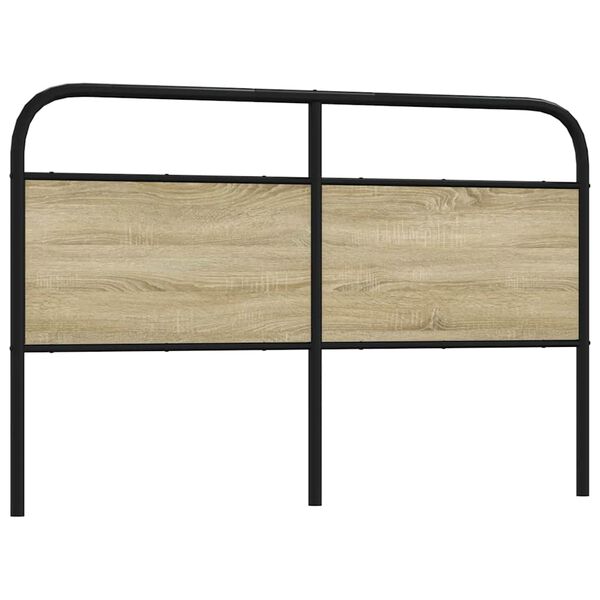 vidaXL Headboard Sonoma Oak 160 cm Steel and Engineered Wood