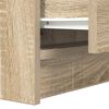 vidaXL Bedside Cabinets with 2 Drawers 2 pcs Sonoma Oak 38x34x80 cm