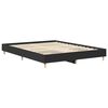 vidaXL Bed Frame No Mattress Black 150x200 cm King Size Engineered Wood